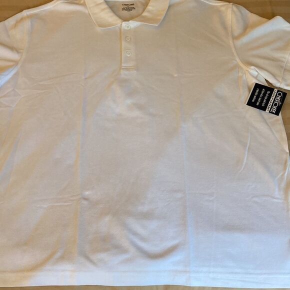 Cherokee NWT Mens Short Sleeve White Polo Shirt. Size XL. - Picture 3 of 5